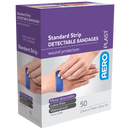 Blue Visual & Metal Detectable Dressing Strips [50] [23x72mm] - SURVIVAL